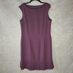 Karen Scott Sleeveless Sheath Dress With Ruffled Hemline